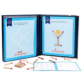 Matchstick Puzzle Concentration Training Toys Mathematical Logic Toy STEM Table Game for Age 3+ Boys & Girls