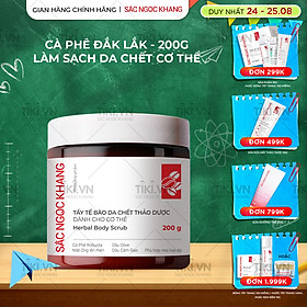 Tẩy tế bào da chết thảo dược dành cho cơ thể Sắc Ngọc Khang hũ 200g