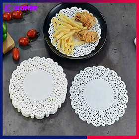 Mua Giấy Lót Thấm Dầu Ăn Viền Ren KUNBE  Giấy Thấm Hút Dầu Mỡ Chống Dính Tôt Cho Sức Khỏe  Giấy Kê Đĩa  Trang Trí Họa Tiết Sang Trọng
