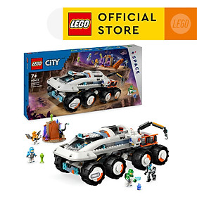 LEGO CITY 60432 Đồ chơi lắp ráp Xe thám hiểm vũ trụ có cần trục (758 chi tiết)