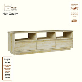 Mua HAPPY FURNITURE   Gỗ tự nhiên   Kệ TV 3 ngăn kéo - GALI   KTV_055   150cm x 40cm x 46cm