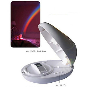 LED Colorful Rainbow Night Projector Light Lamp for Kids Bedroom Decor