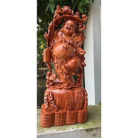 Mua Tượng phật di lặc ngũ phúc bằng gỗ hương đá kt cao 60cm