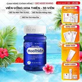 Viên Uống Hoa Thiên Hộp 30 Viên Giúp Đẹp Da Cân Bằng Nội Tiết Tố Cải Thiện Sinh Lý Nữ