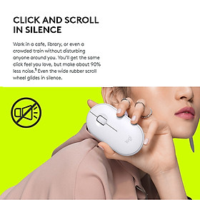 Chuột không dây BT Logitech Pebble Mouse BT 2.4 GHz USB Receiver Dual Connectivity Slim Optical Computer Mice For Laptop