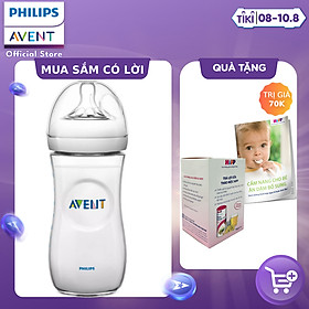 Hộp 1 Bình sữa mô phỏng tự nhiên hiệu Philips Avent cho trẻ từ 6 tháng tuổi
