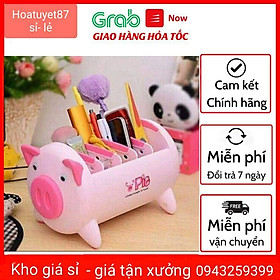 Mua Hộp Đựng Đồ Đa Năng Hình Chú Heo - Lợn cắm bút  để điện thoại chìa khóa