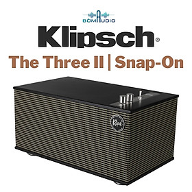 Mua KLIPSCH THE THREE II _ SNAP-ON | Loa Bluetooth 4.2 - Thiết Kế Cổ Điển - Công Suất 120W - Tích Hợp DAC 24-bit/192kHz - Mạch Pre-Phono - Kết Nối USB Type B  Phono / Line  AUX (3.5mm)  RCA | Hàng Chính Hãng _ Mới 100%