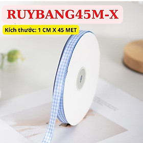 Ruy Băng Caro Trang Trí Hộp Quà Bánh Phụ Kiện Tóc May Mặc Handmade RỘNG 45 CM CUỘN 1 MÉT – RUYBANG45M