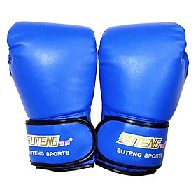 Găng tay đấm bốc Kick Boxing Muay Thái-Màu xanh dương
