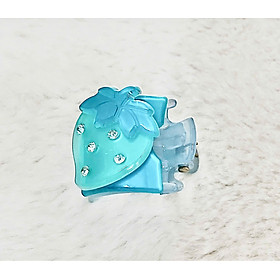 Kẹp Tóc Mái Mini Hình Quả Dâu Đính Đá – Phụ Kiện Trẻ Trung Cho Mái Tóc Xinh