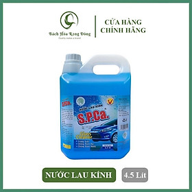 Nước lau kính cao cấp spca can 4,5 lít nước lau kiếng siêu sạch chống bám bụi dùng cho tất cả bề mặt kính