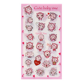 Bộ 6 Tấm Sticker Dán Trang Trí - Peach Prince