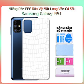 Miếng Dán Dẻo PPF Mặt Lưng Cho Samsung Galaxy M51- Hàng Chính Hãng