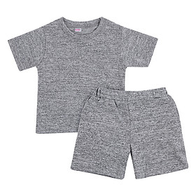 Bộ Mẹ Và Bé Màu Trơn Nanio - Xám