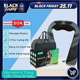 Máy Massage Toàn Thân Cao Cấp 3D KINGTECH KS460 – Đai Mát xa Nhiệt Chuyên Sâu Cho Cổ, Vai Gáy, Lưng, Chân – Tiện Sử Dụng Tại Nhà, Văn Phòng, Du Lịch