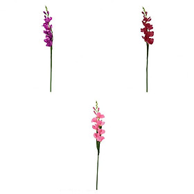 3x Artificial Simulation Gladiolus Flower Stem Wedding Home Decor