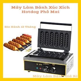 Máy Làm Bánh Waffle Xúc Xích Công Nghiệp X66 Máy Nướng Bánh Hotdog Công Suất 1500W hàng nhập khẩu