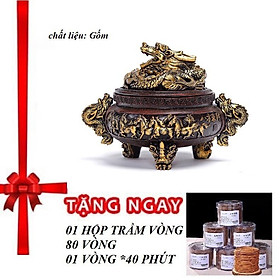 Mua LƯ HƯƠNG XÔNG ĐỐT TRẦM HƯƠNG VÒNG  NỤ  BỘT CỠ LỚN