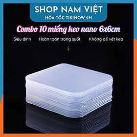 Tấm Keo Trong Nano Đa Năng - Miếng Keo 2 Mặt Siêu Dính