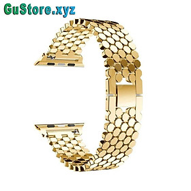 Mua Dây Apple Watch Kim Loại Họa Tiết Vảy Cá Cho Đồng Hồ Thông Minh Series 1/2/3/4/5/6/SE size 38/40/42/44mm
