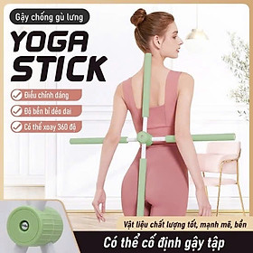 Thanh Tập Chống Gù Lưng, Gậy Tập Yoga Chống Gù Lưng Bằng Thép Không Gỉ - Hàng Loại 1 - Chính Hãng