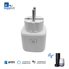 Tuya Mini Smart WiFi Socket EU Remote Control by Smart Phone from Anywhere Timing Function, Voice Control for Amazon
