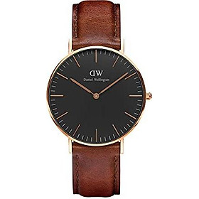 Daniel Wellington Classic St Mawes Rose Gold Watch, 36mm, Leather, for Men and Women