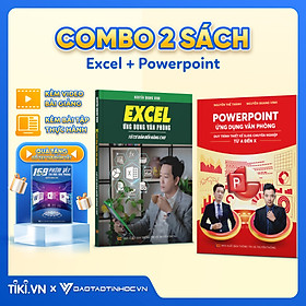 Combo 2 Sách Excel - Power Point ĐÀO TẠO TIN HỌC Chuyên Ứng Dụng Văn Phòng Tặng Kèm Video Khóa Học
