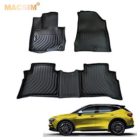 Thảm lót sàn xe ô tô Kia Sportage 2021-2022 Nhãn hiệu Macsim chất liệu nhựa TPE cao cấp màu đen