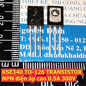 5 con KSE340 TO-126 TRANSISTOR NPN điện áp cao 0.5A 300V kde7303