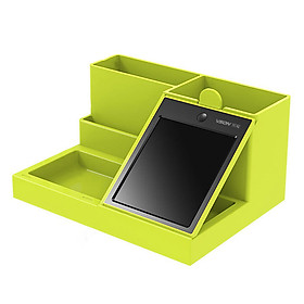 VSON Multi-function Pen Holder with LCD Tablets Office Clear Up Stationery Pen Containers Desk Stand Organizer