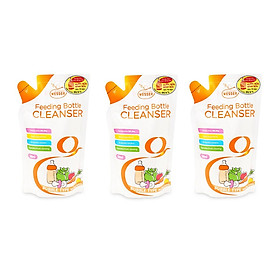 Bộ 3 Gói Nước Rửa Bình Sữa Wesser (500ml x 3)