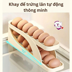 Hộp đựng trứng 15 quả - Khay nhựa đựng trứng gà, vịt để tủ lạnh tiện dụng  - Hàng loại 1 chính hãng