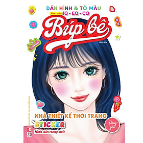 Sách - Dán Hình Sticker Trong Suốt & Tô Màu Búp Bê - Nhà Thiết Kế Thời Trang - Đáng Yêu - Việt Thư