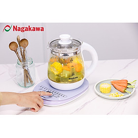 Ấm siêu tốc thủy tinh đa năng Nagakawa NAG0316 (1.8 Lít) - Hàng chính hãng