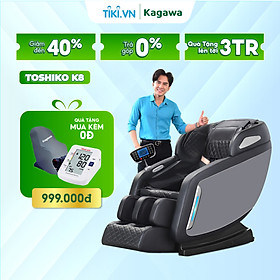 Ghế massage toàn thân Kagawa K8 giúp thư giãn thoải mái, hỗ trợ giảm đau xương khớp, giảm stress