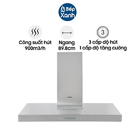 Mua Máy Hút Hùi Áp Tường Hafele HH-WI90B 539.81.175 - Ngang 89.8 cm - Công Suất Hút 900 m3/giờ - Hàng Chính Hãng
