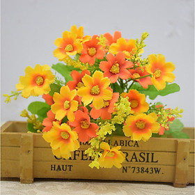 Mua Cành hoa cúc giả Bông giả trang trí decor phòng khách cao cấp chụp ảnh H36