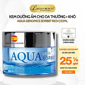 Kem Dưỡng Ẩm Cho Da Khô Aqua Genomics Sorbet Rich - Bruno Vassari | Kelly Beauty