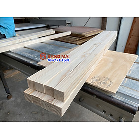 Mua  MS86  Thanh gỗ thông vuông 3cm x 3cm x dài 120cm + láng mịn 4 mặt