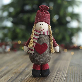 (Toponeto) Christmas Snowman Doll Christmas Child Gift Toy Table Decoration For Home