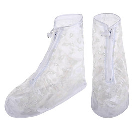 Waterproof Shoe Covers Reusable Overshoes Galoshes Anti-Slip Boots Protector with Zipper Closure