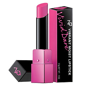 Son môi dưỡng ẩm Za Vibrant Moist Lipstick Vivid Dare