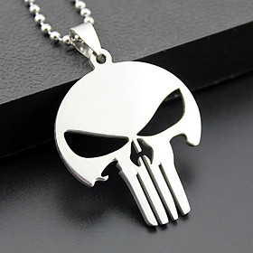 Mens Jewelry Stainless Steel Punk Rock Skull Biker Pendant Necklace Chain