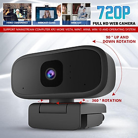 USB2.0 Web Cam Camera Webcam 720P Microphone Computer Desktop PC Video Calling