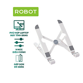 Mua Giá Đỡ Laptop ROBOT RT-LS03 Đệm Chống Trượt Gập Gọn Tiện Lợi Mang Theo 9 Mức Độ Điều Chỉnh - HÀNG CHÍNH HÃNG