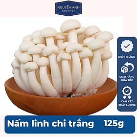 Nấm linh chi trắng tươi 125g nông trại Nấm Xanh [Chỉ giao HCM]