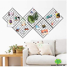 Mua Combo 5 Tấm Lưới Thép Treo Tranh Trang Trí  Tấm Lưới Thép Trang Trí Tường (Tặng Kèm Đinh