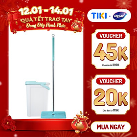 Mua Bộ Lau Nhà MyJae Đài Loan Sợi Fiber Xoay 360 Độ Thông Minh 125cm
